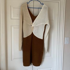 Sexy sweater dress